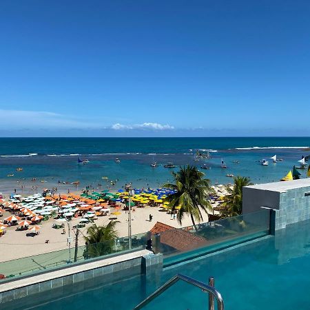 Flat Beira Mar Com Varanda Em Pôrto das Galinhas Exterior foto